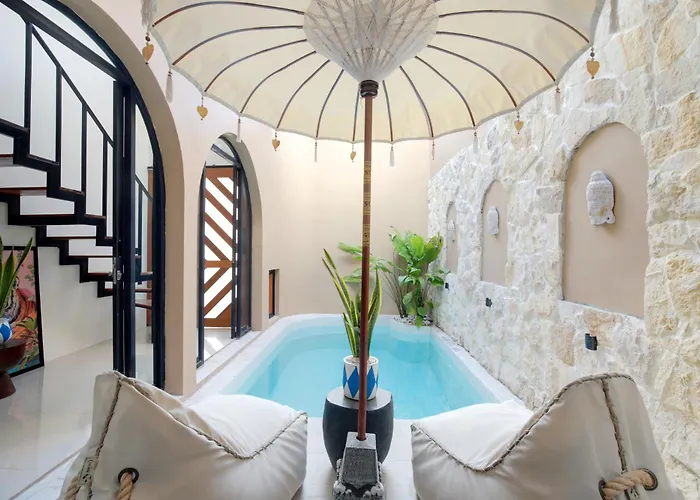 Villa Ulu Luxury Loft 1br With Romantic Bathtub Near Melasti