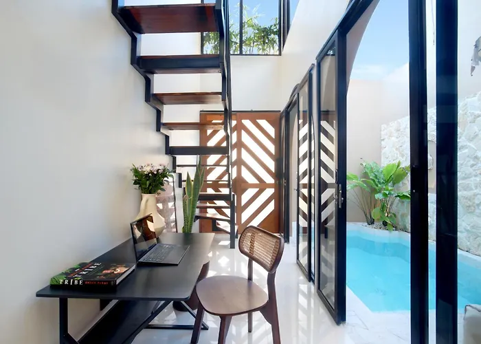 Ulu Luxury Loft 1br With Romantic Bathtub Near Melasti Villa *
