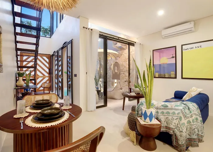 Villa Ulu Luxury Loft 1br With Romantic Bathtub Near Melasti *